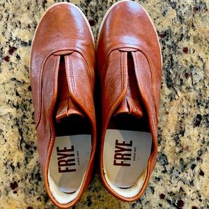 Like New Frye Maya Cognac leather slip-on